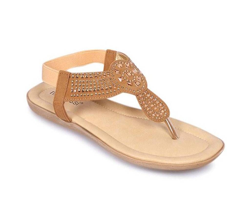 Nino-Rossi Beige Ladies Smooth Leather Sandal