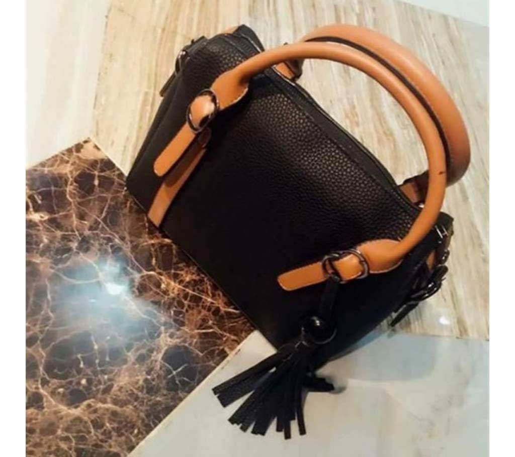 Ladies Black Hand Bag - China 