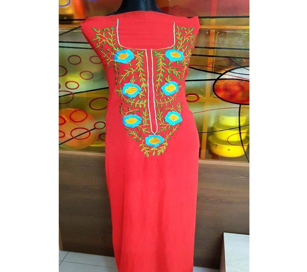 Designer Georgette Embroidery Unstitched 1pc kamiz