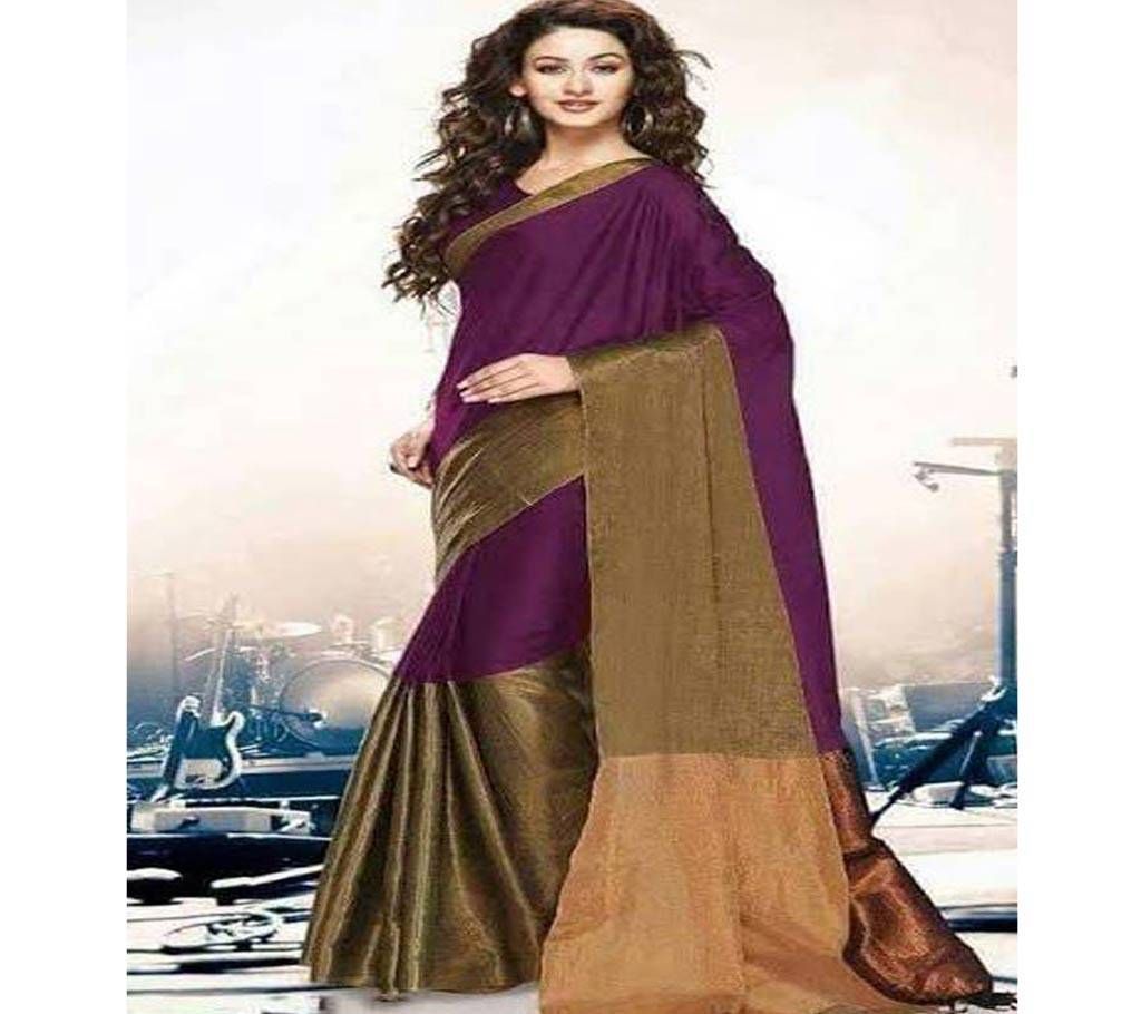 Orginal Indian Ora Silk Katan Sharee