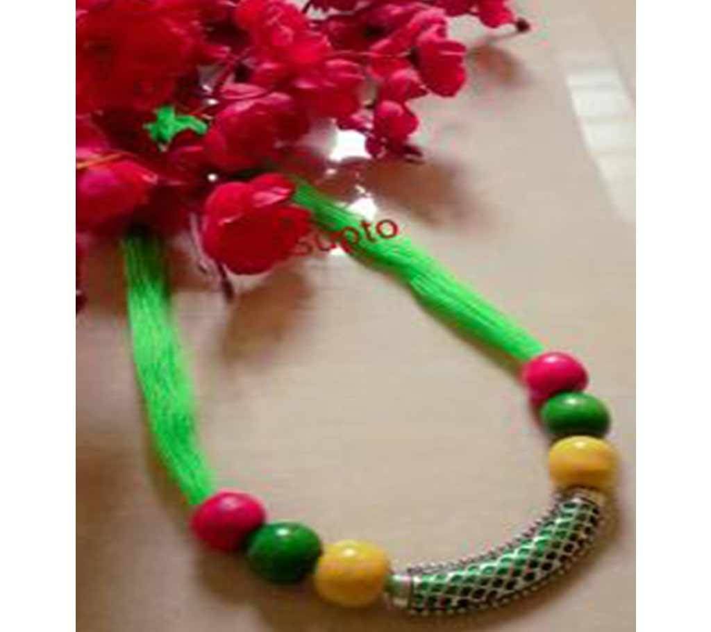 Threaded Beads Necklace