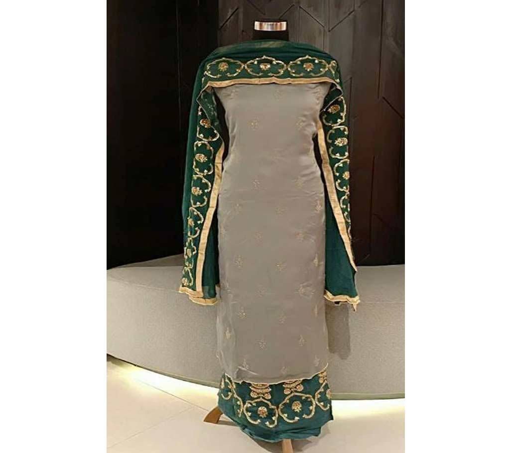 Karma Unstitched Three Piece 
