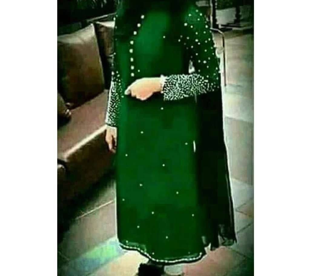 Unstitched Silk Georgette Party Three Piece 