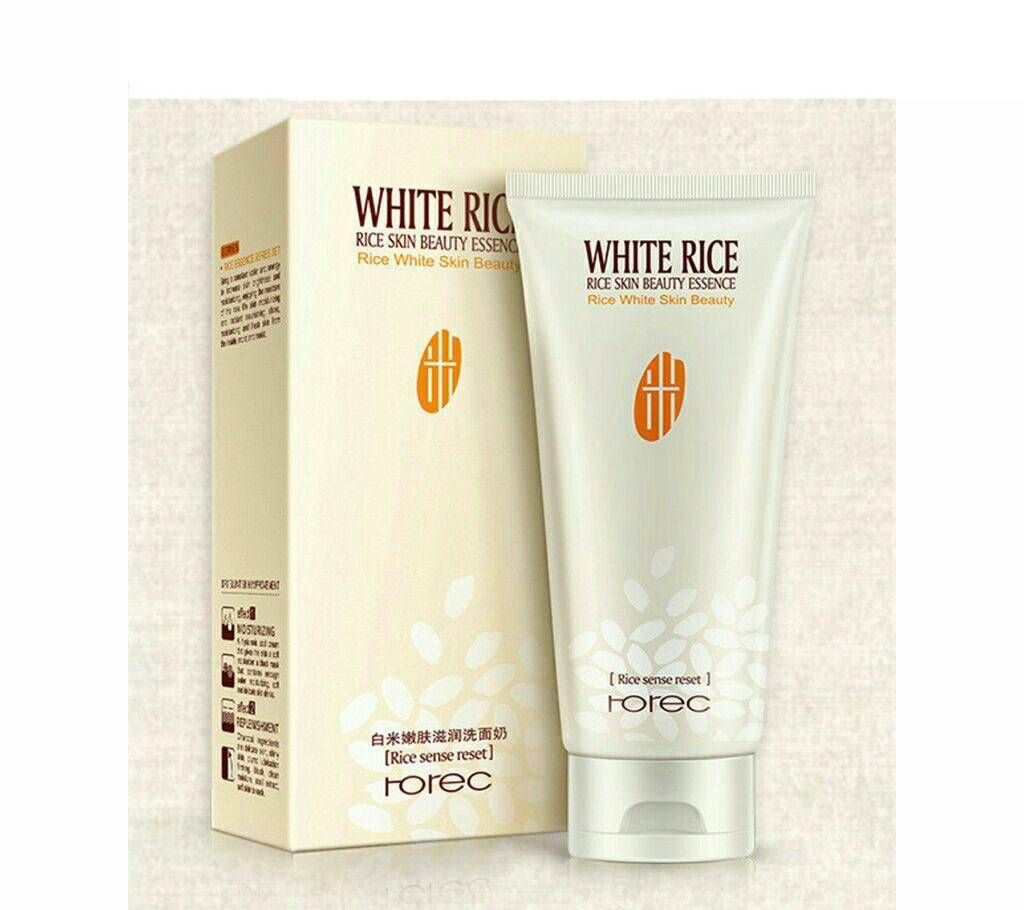 ROREC White Rice Facial Cleanser Soften Smooth Face Wash 100g China