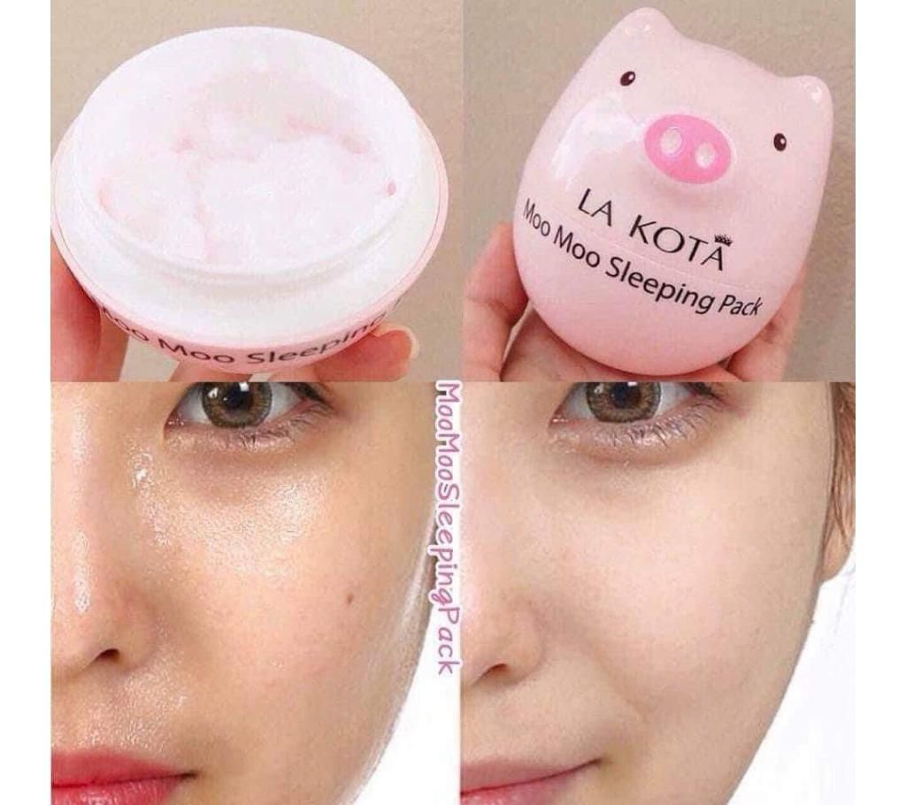 la kota moo moo slipping pack face whitening face mask pack 35g korea