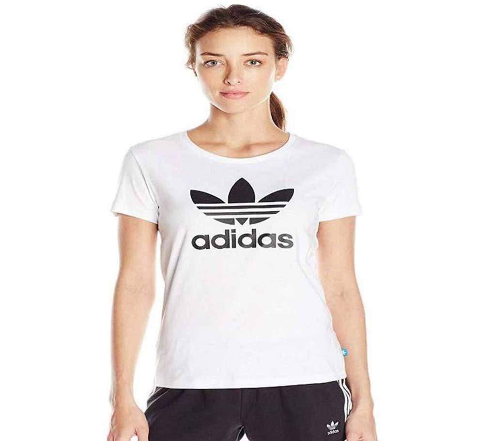 ADIDAS-Girls Half Sleeve Cotton T-Shirt