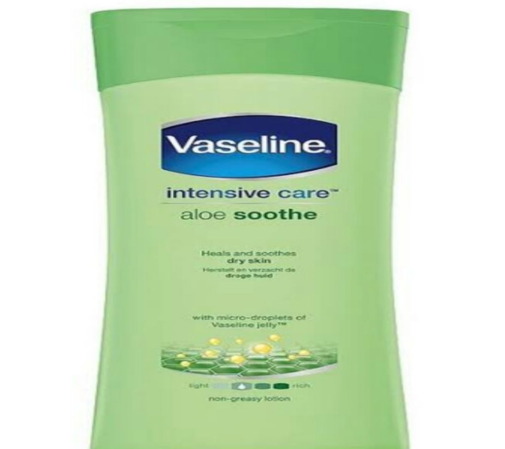 Vaseline Lotion (Uk) Aloe soothe. Quantity - 400 ml