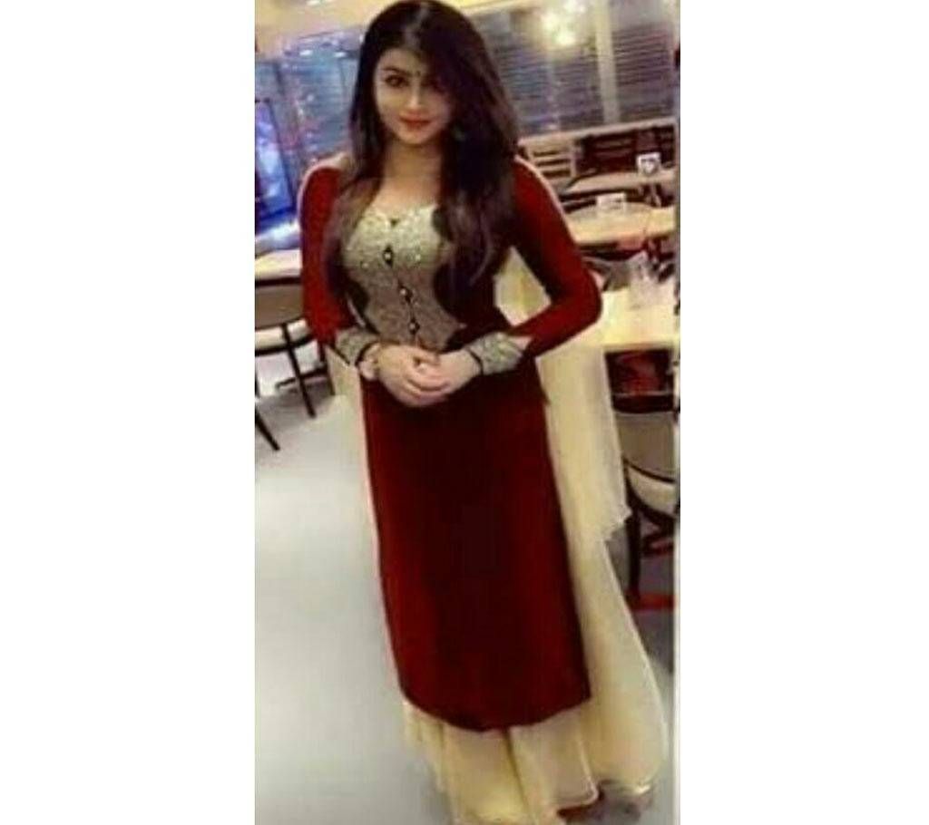 Un-stitched 3pc -Indian Weightless Georgette