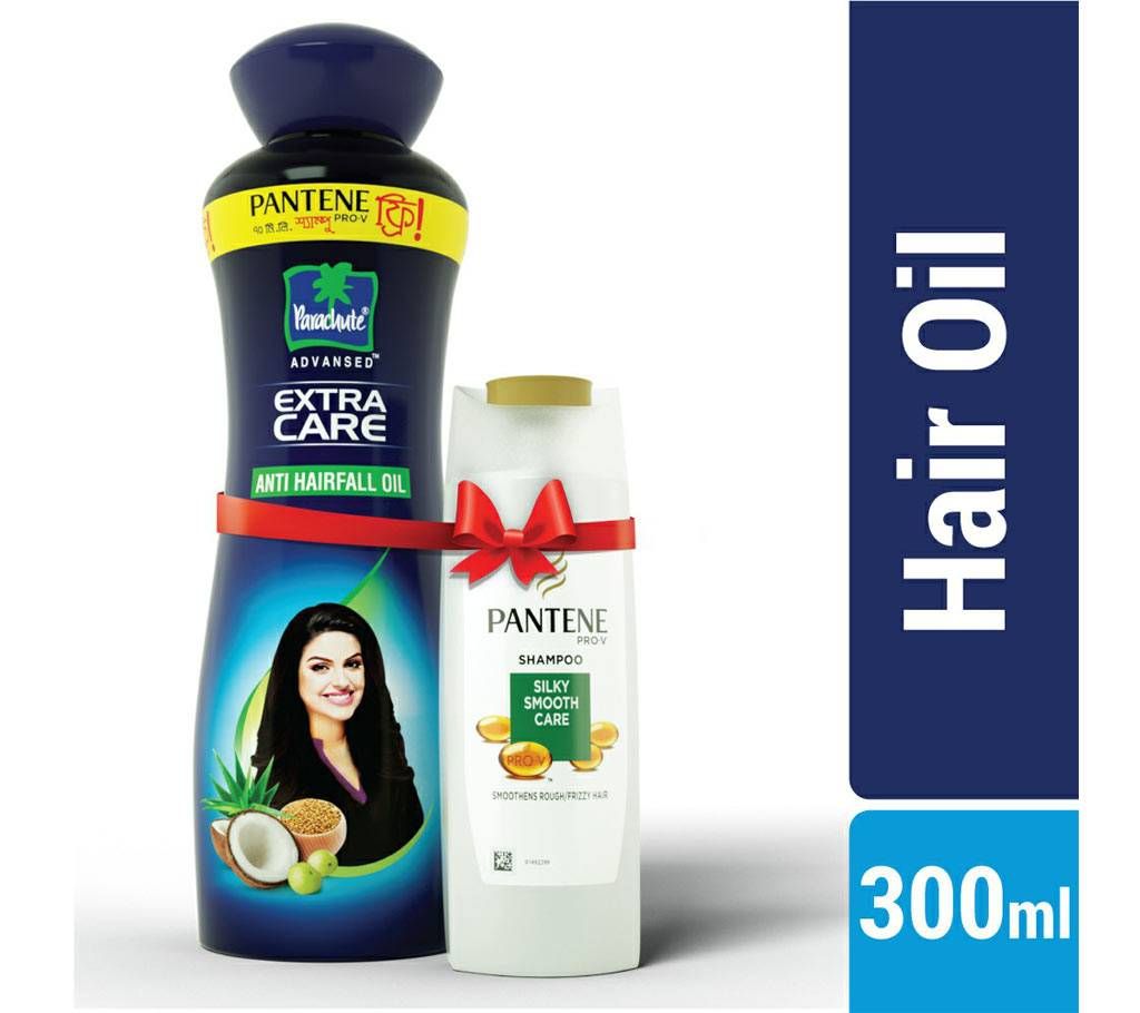Parachute Hair Oil Advansed Extra Care Anti Hairfall Oil - 300ml (Pantene Shampoo 70 ml Free)