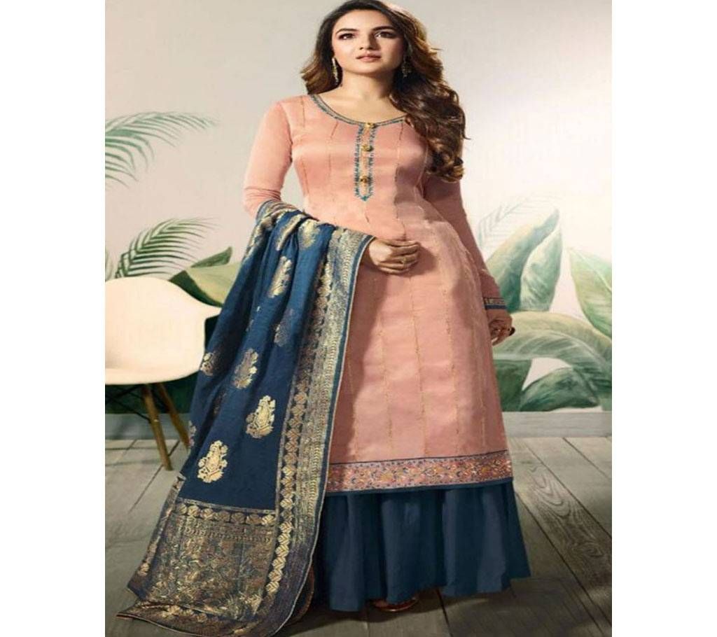 Amirah Unstitched Benarashi Three Piece  12005