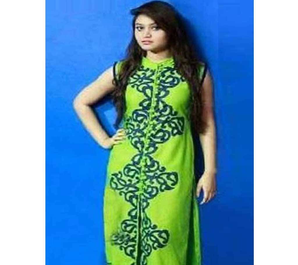 Unstiched Regular Block Design Cotton Three-Piece 