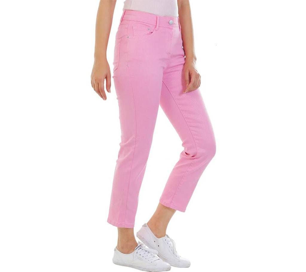 Ladies Cropped jeans with super spandex trendy style