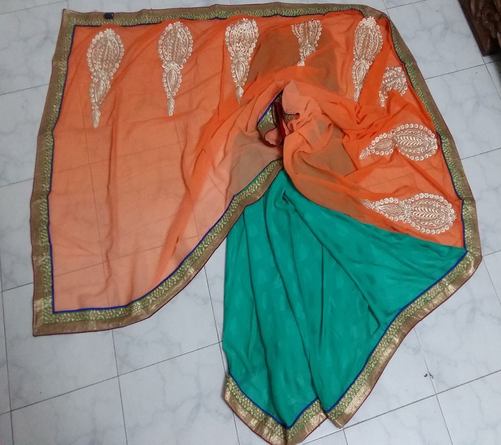 Indian Soft Georgette Party Shari--Exclusive Design