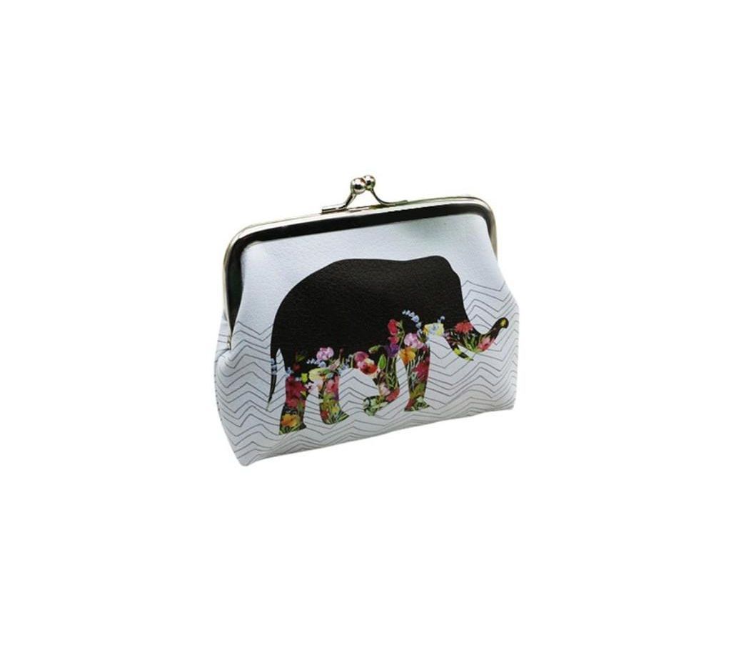 Elephant pattern coin purse