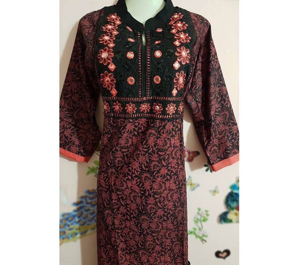 Ready mate Linen Ladies Kurti 