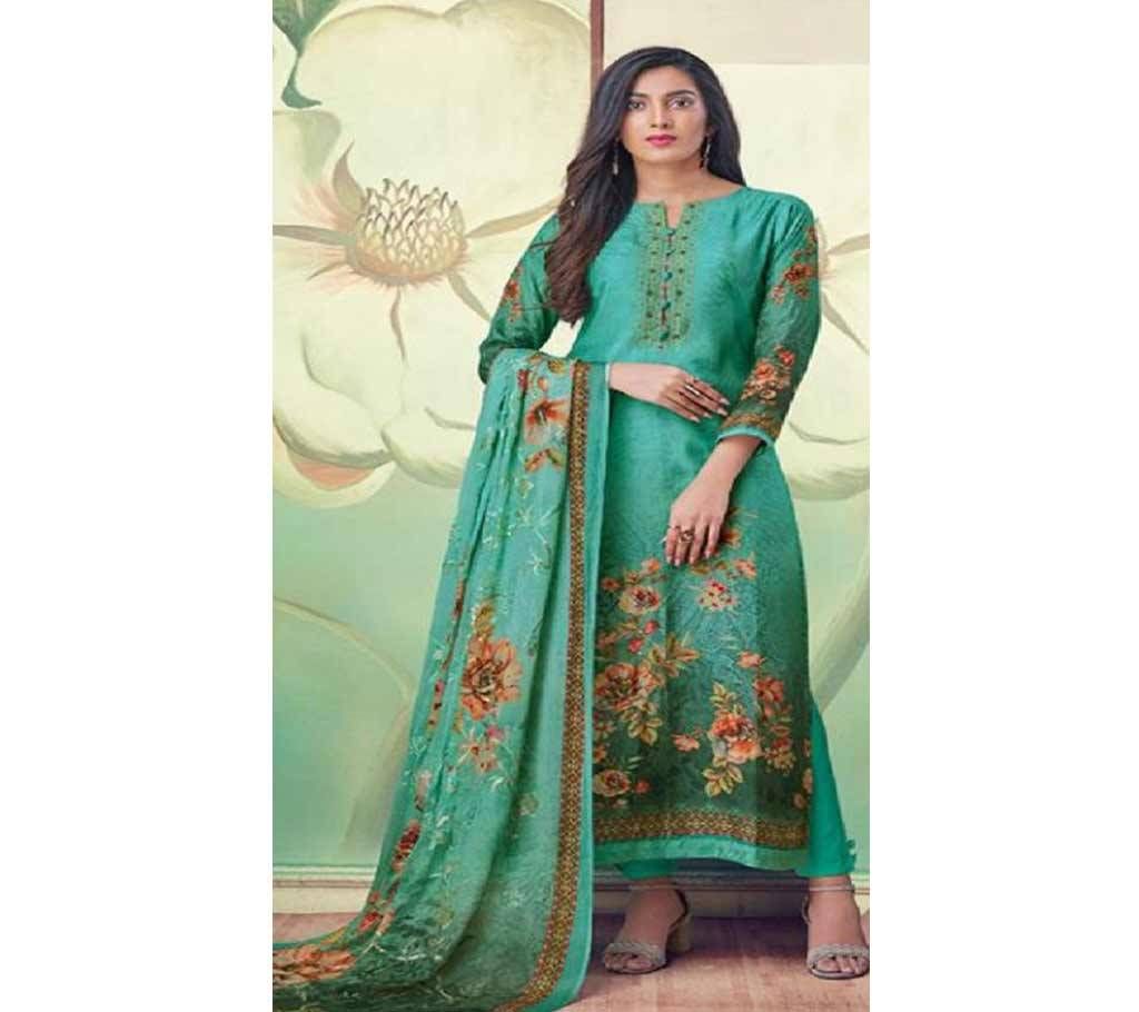 Unstitched Indian Vivek Parina Three piece (100% Indian )