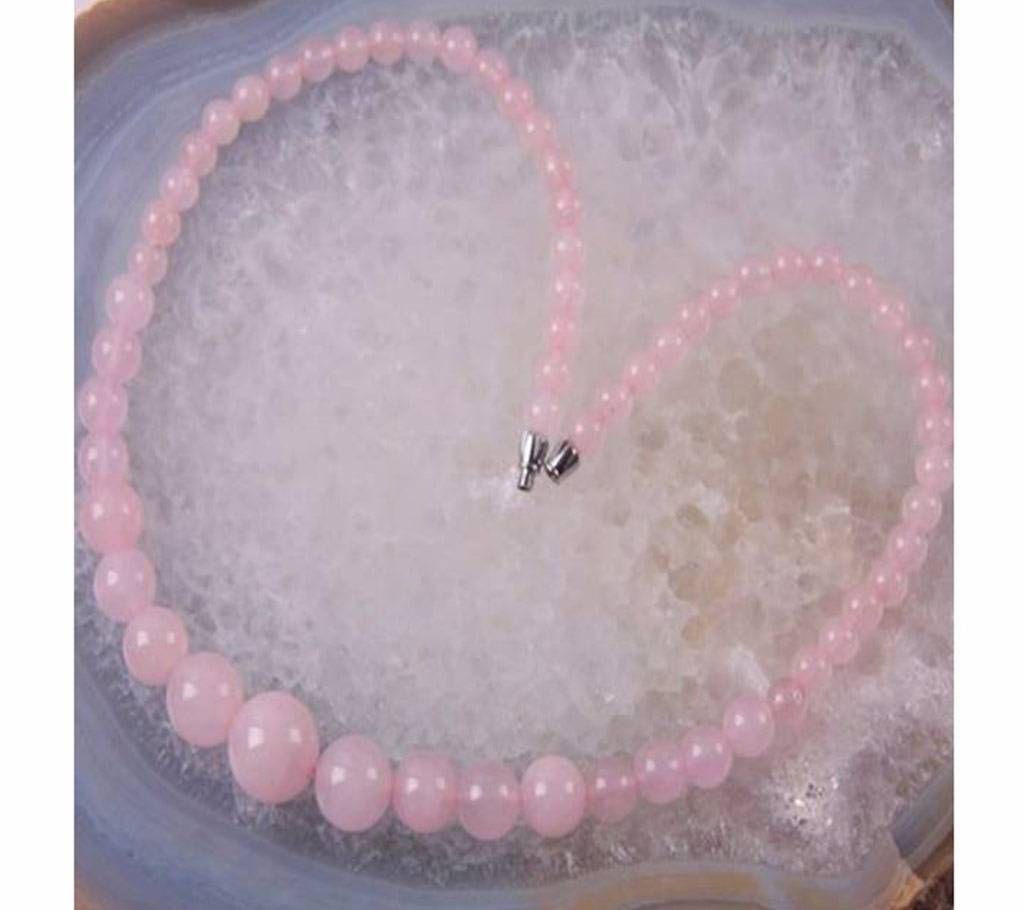 Crystal Graduated Round Beads Necklace
