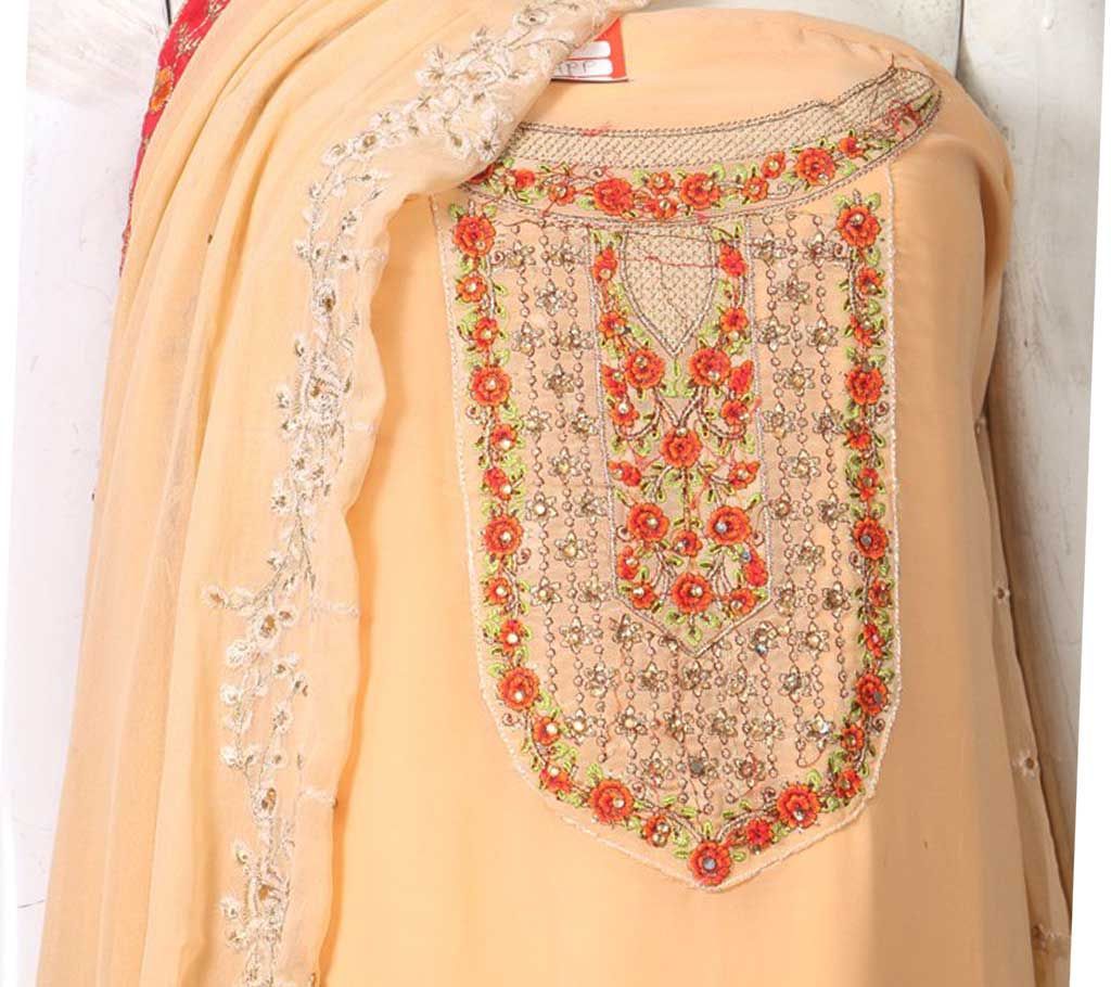 Unstitched georgette Four Pieces