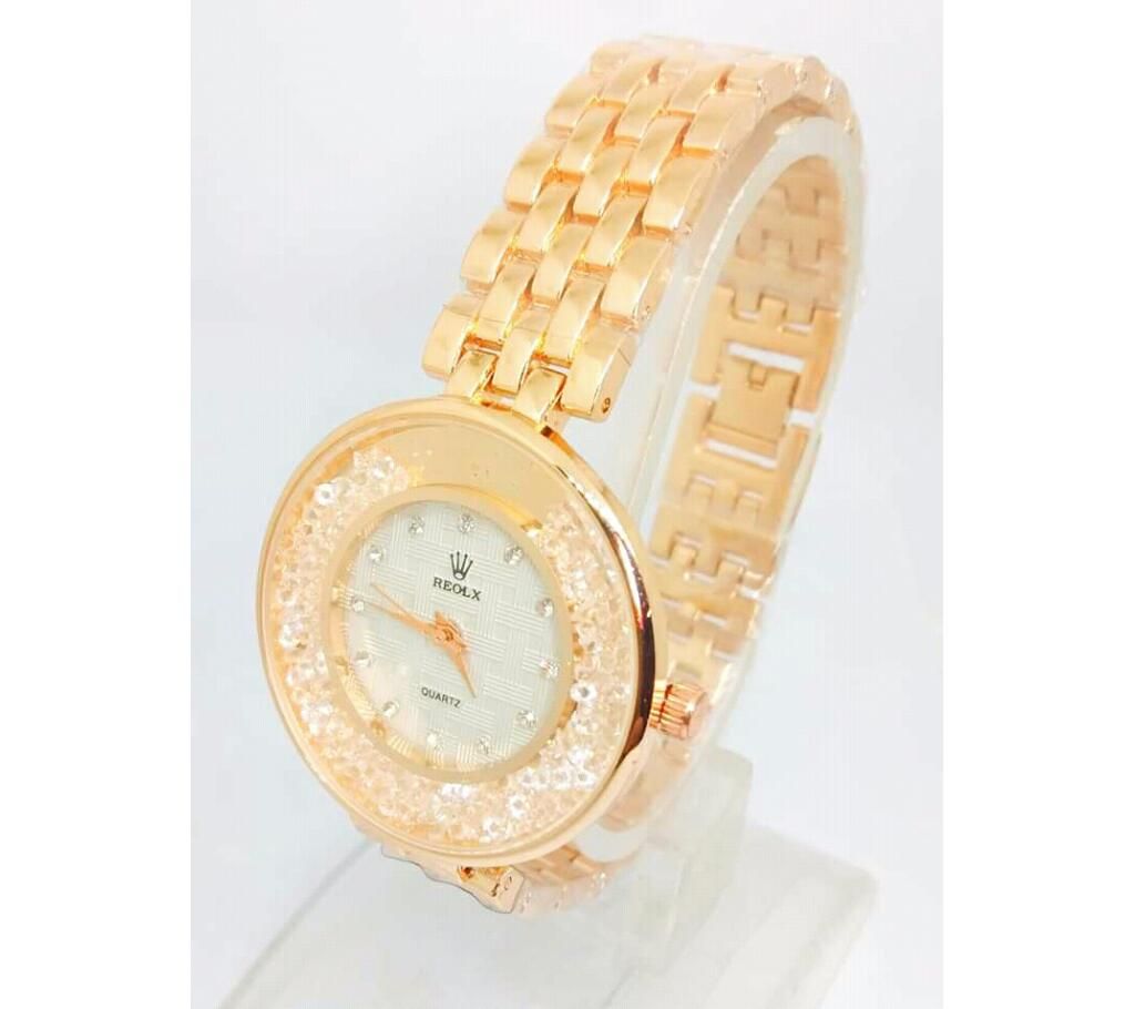 Rose Gold Color Watch For Women