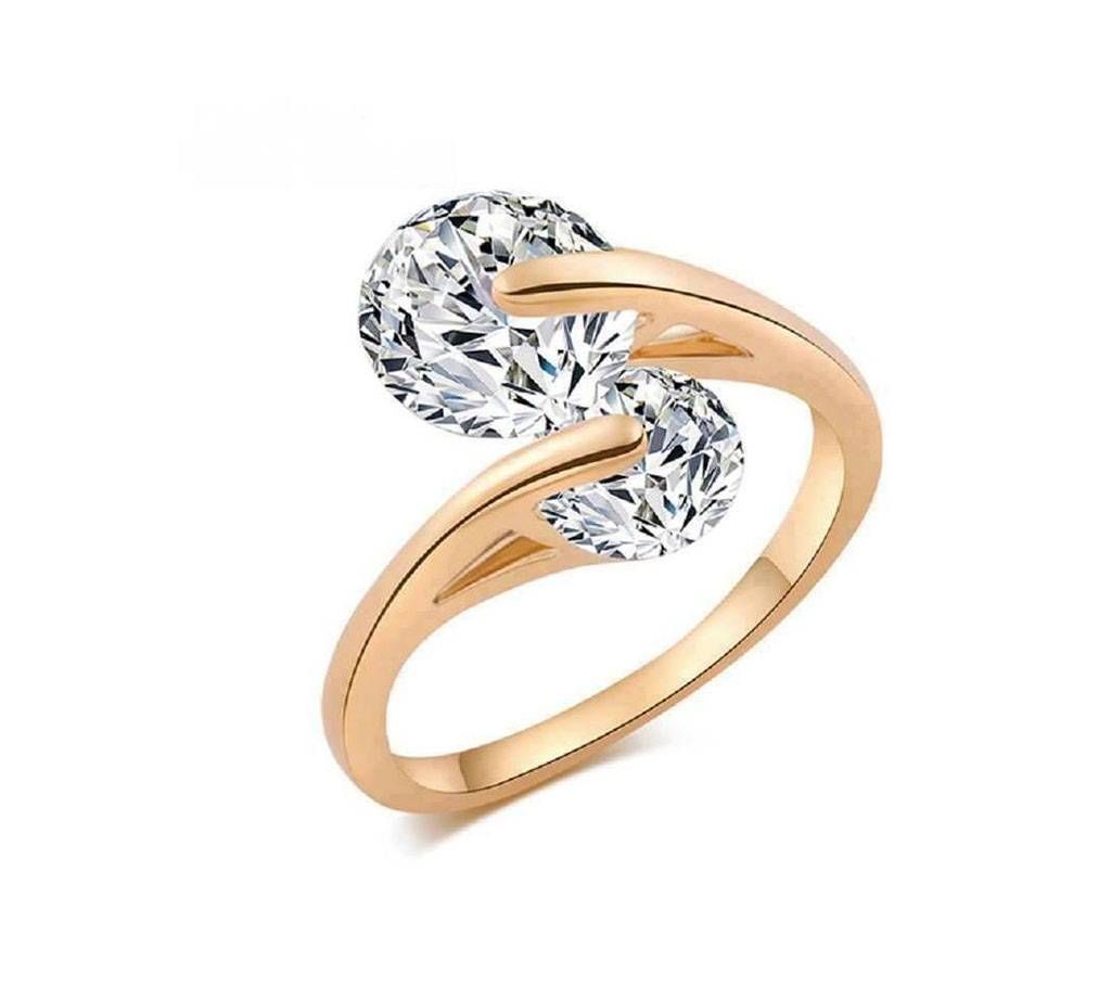 Rose Gold Plated Finger Ring For Woman With Gorgeous Box (100Y ear Color Guarantee)