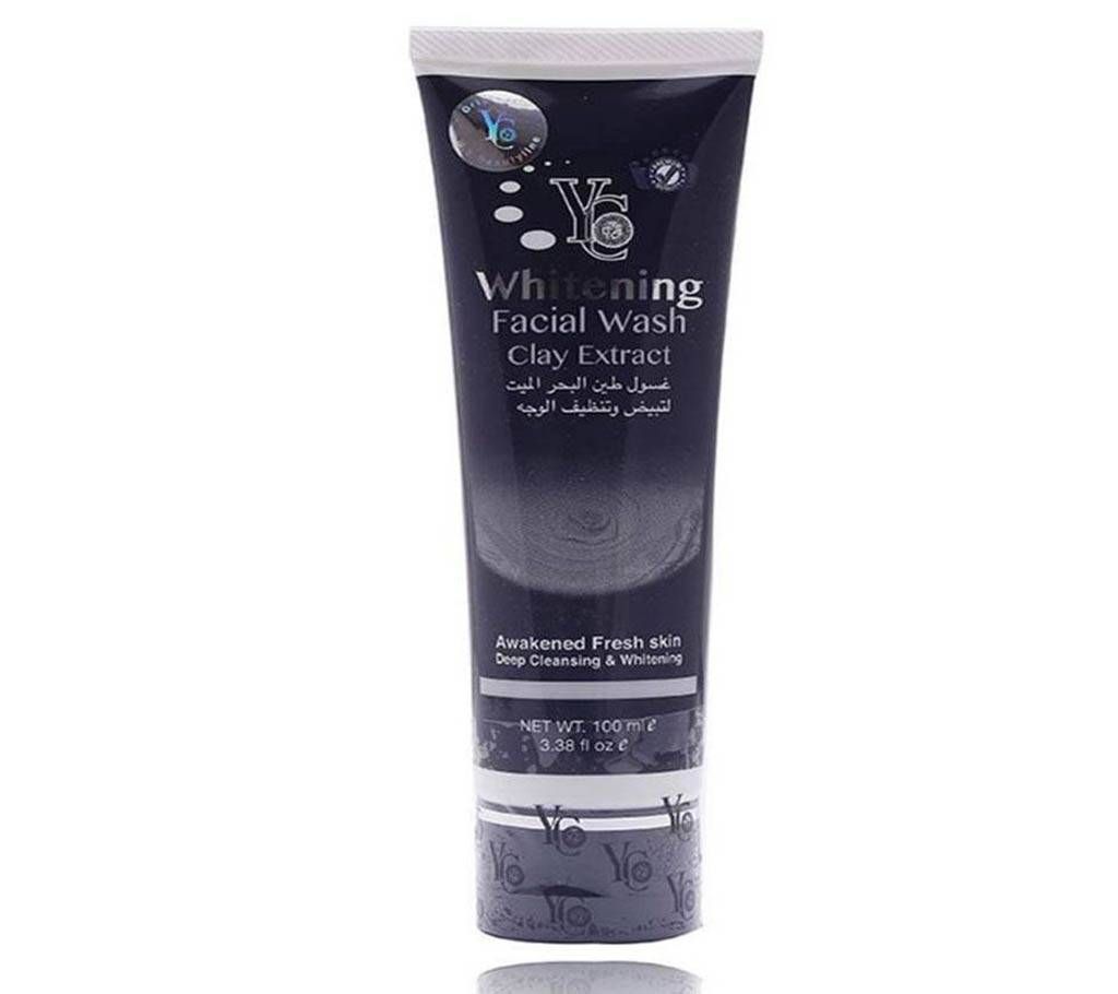 YC clay extract whitening facial wash 100ml Thailand