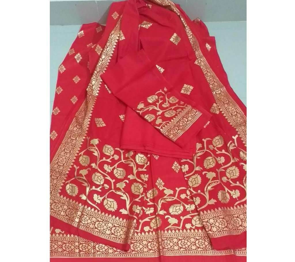 unstitched Upsan print cotton Salwar Kameez for Women-3pcs 