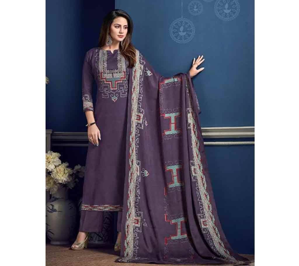 Unstitched Cotton Pakistani Salwar Kameez for women  