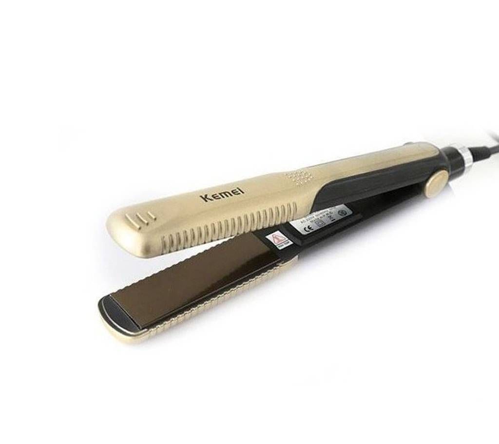 Kemei KM-327 Hair Straightener -Golden