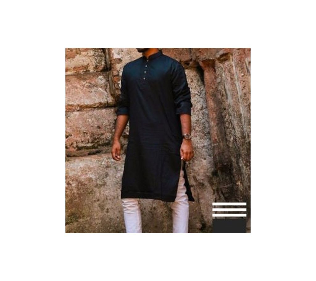 Cotton Panjabi (Black)  ILS