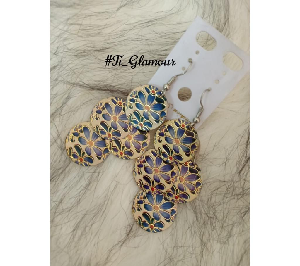 Trendy Coin Pattern Earrings.