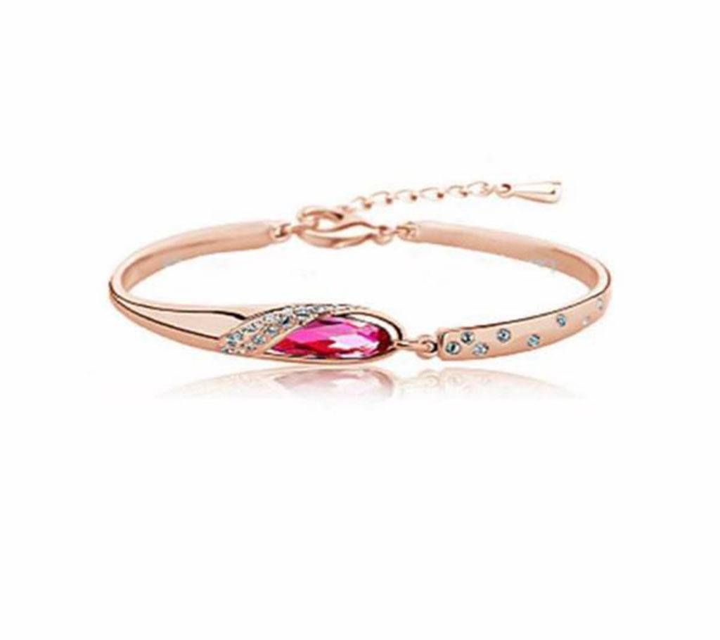 Crystal stone setting bracelet