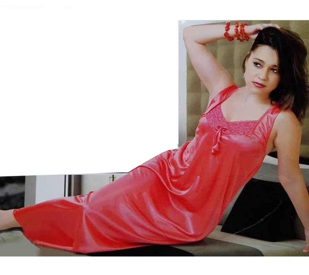 Indian ladies two part satin nighty 
