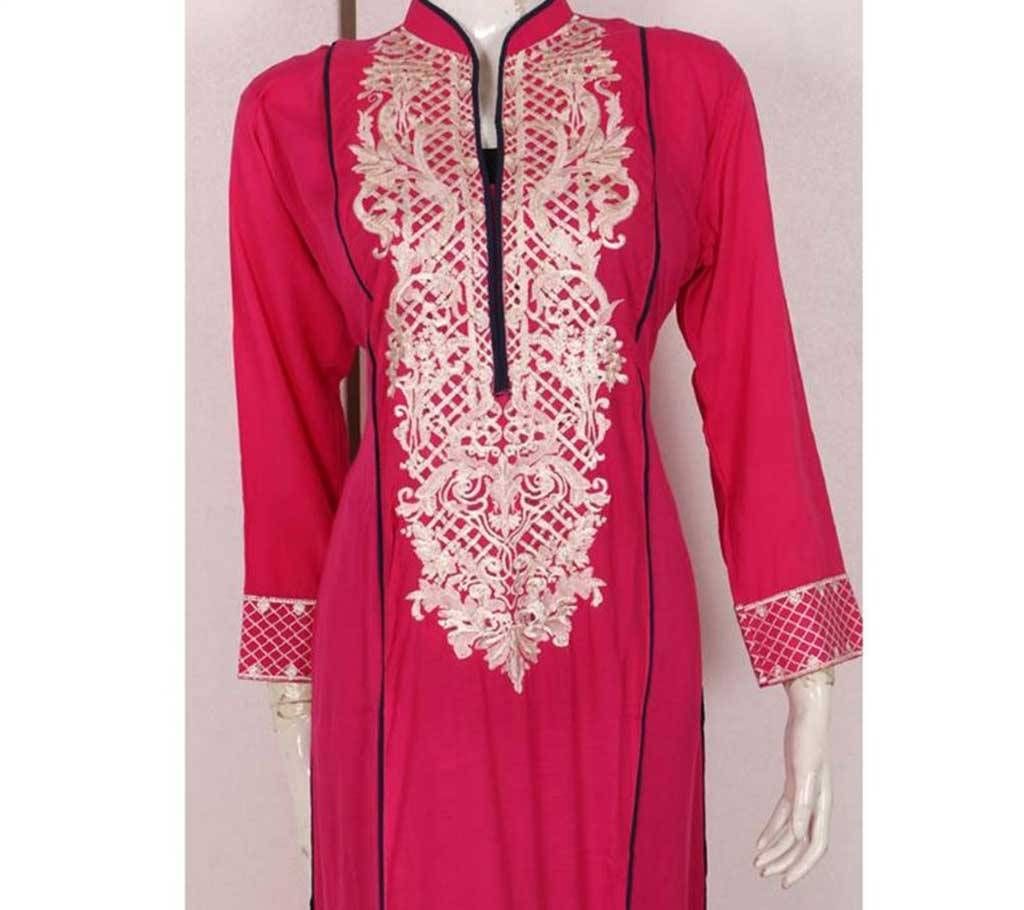Pakistani Stitched Georgette Embroidery Long Kurti 