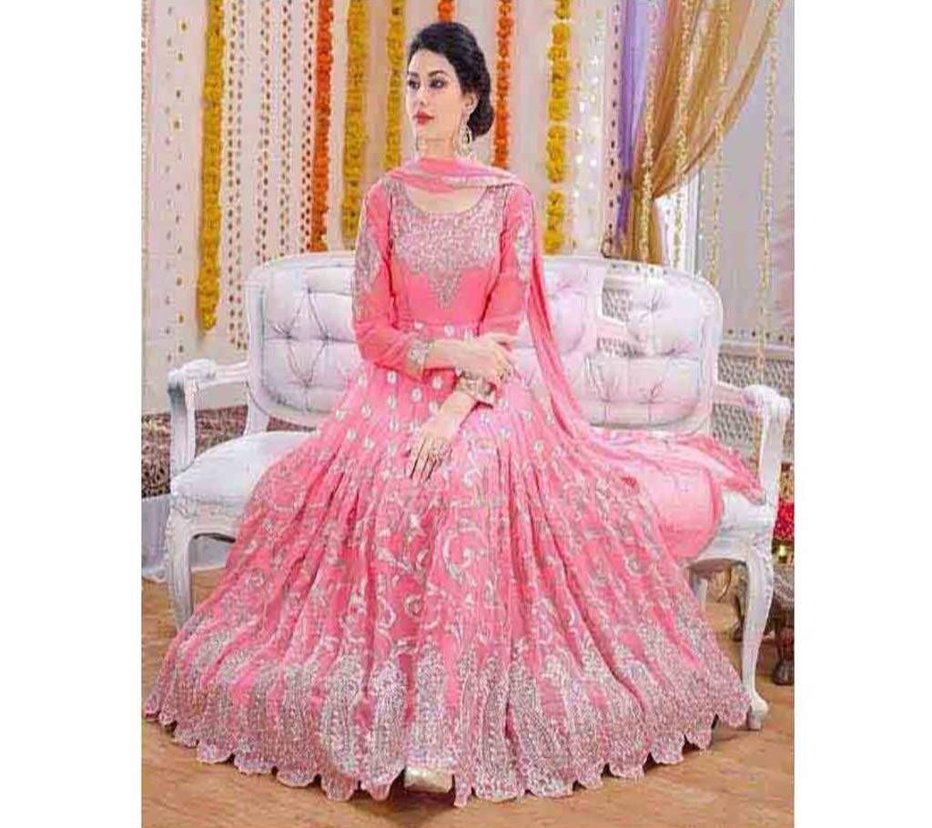 Semi Stitched Georgette Gown - Copy