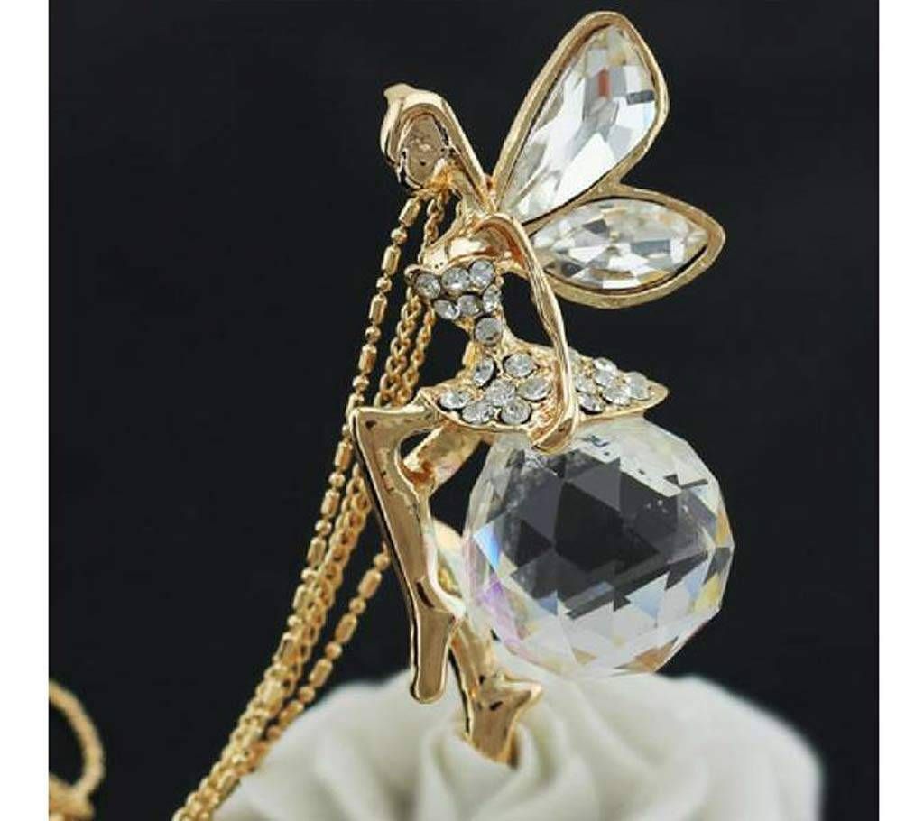 Crystal Angel fairy wing Pendant