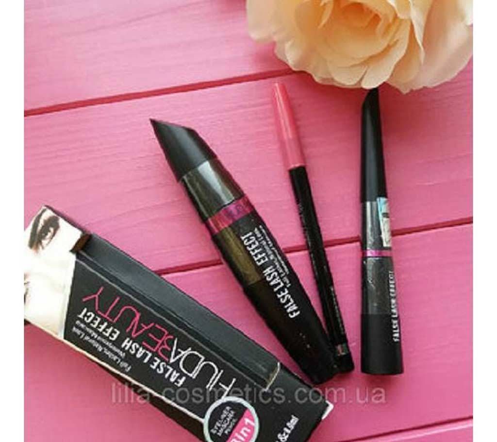 huda beauty 3 in 1 eyeliner mascara lip liner (China)
