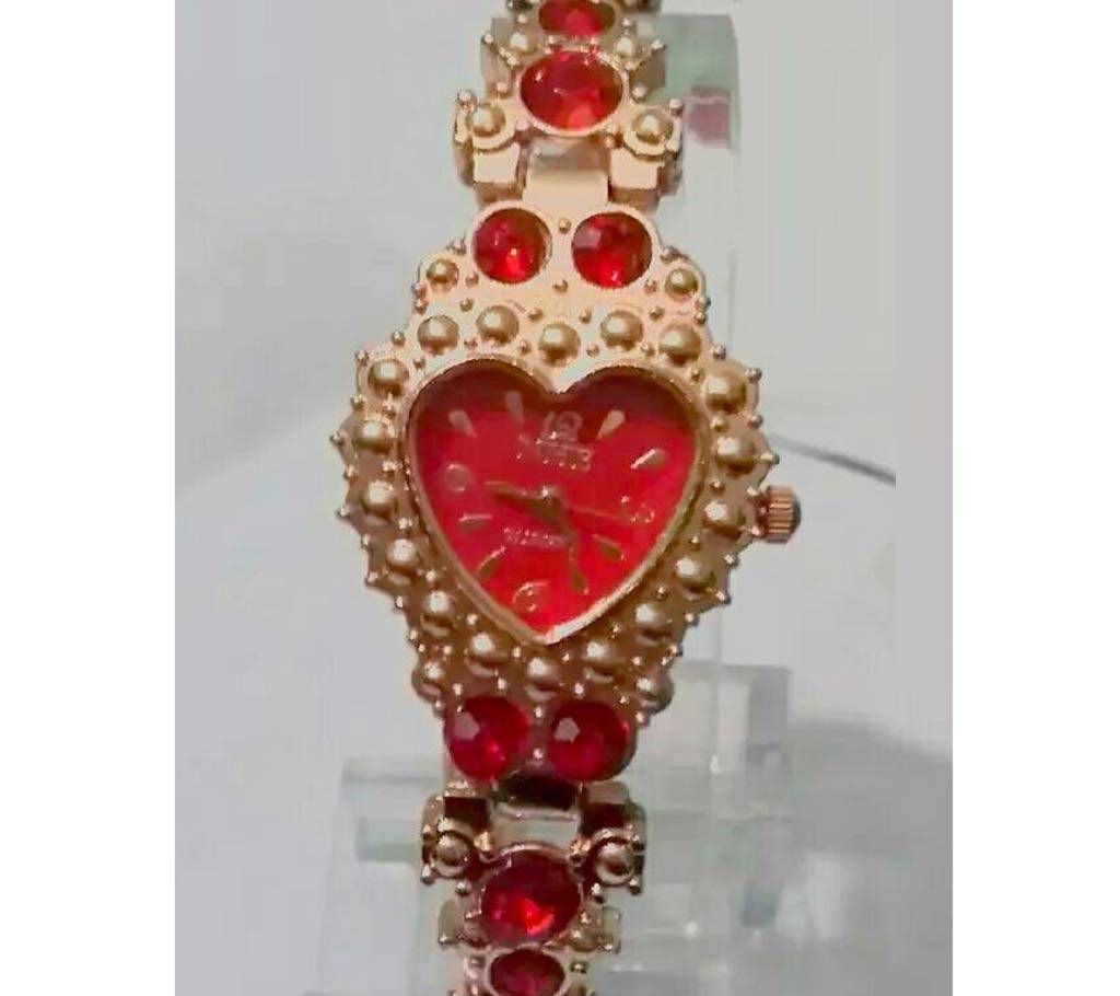 Ladies Stone Setting Metal Watch