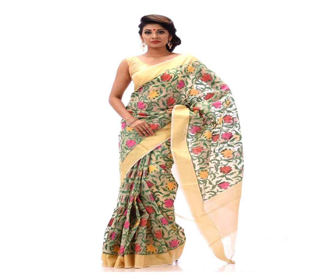 Tangail Pure Moslin Jamdani Saree
