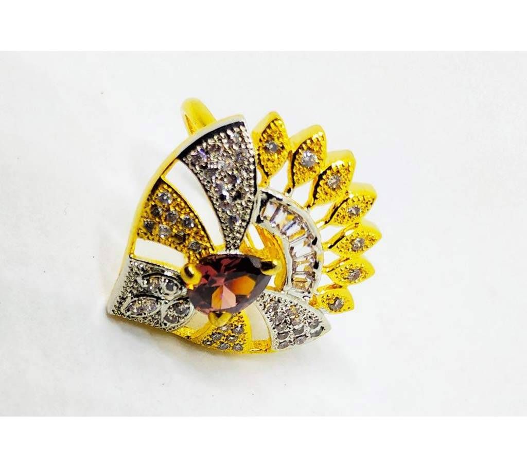 Gold Stone Finger Ring