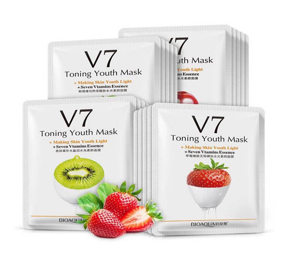 BIOAQUA V7 Toning Youth Facial Fruit Mask 30g - China