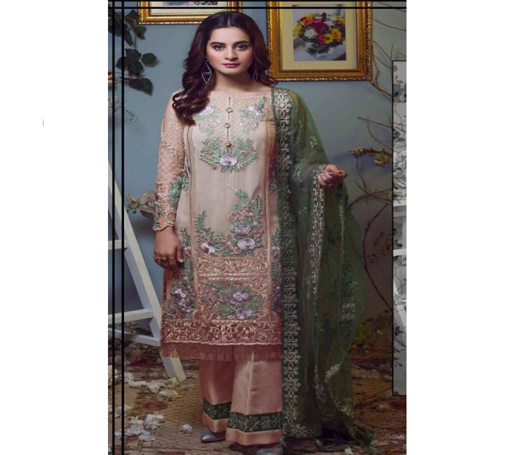 Unstitched Three Piece TAJ009 Sandy Brown 3pc-KLC1974-5U6U 6023 1A00