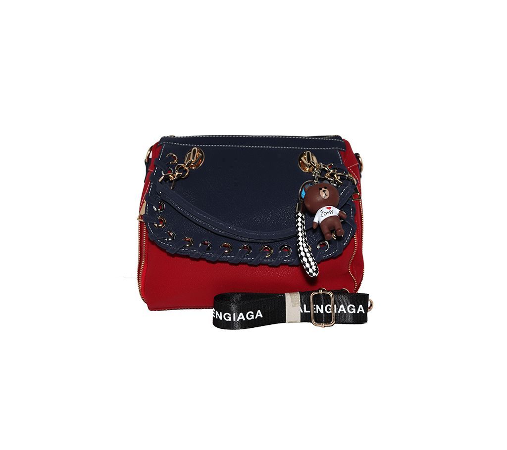 Artificial Leather Handbag (Red)