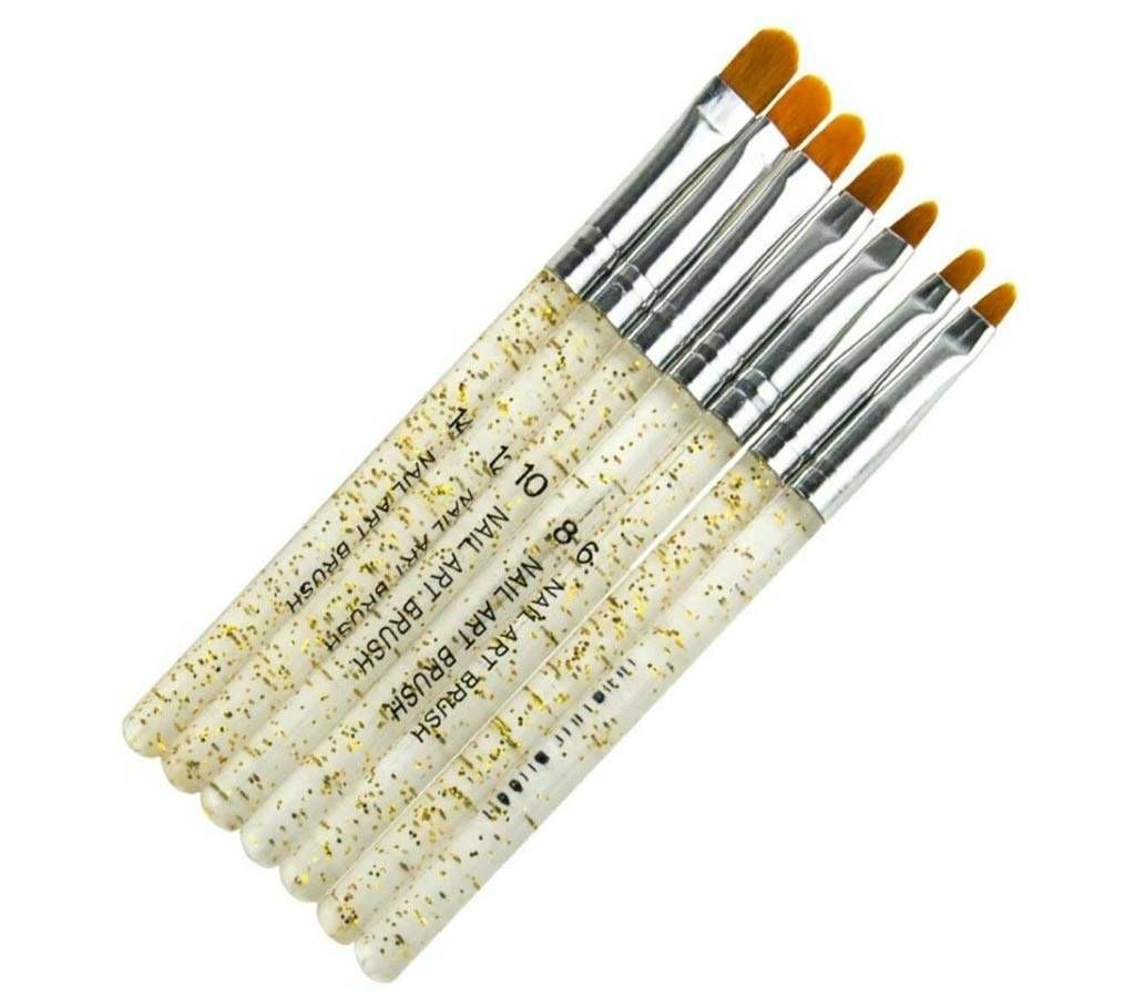 7 pcs UV Gel Acrylic Nail Art Brush