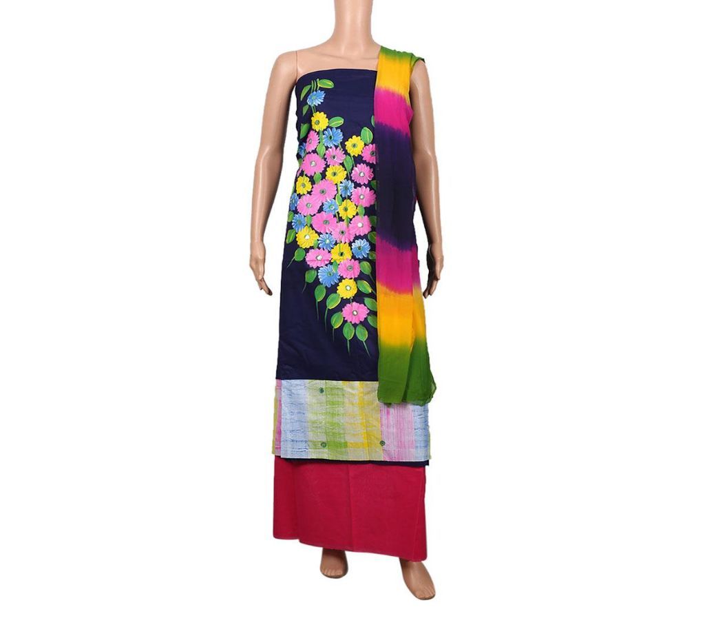 Unstitched Rang tuli Pure cotton Slawar Kamiz.