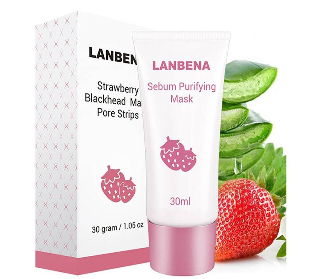 Name: Lanbena strawberry blackhead mask pore strips-30ml-China 