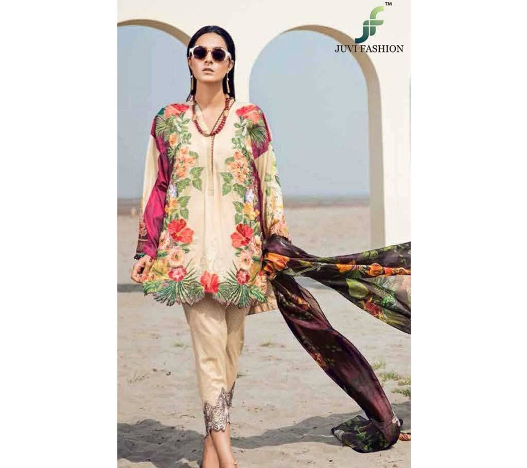 Unstitched Sana Safinaz Summer Collection 19 Juvi Fashion Suits - 48003- ASI