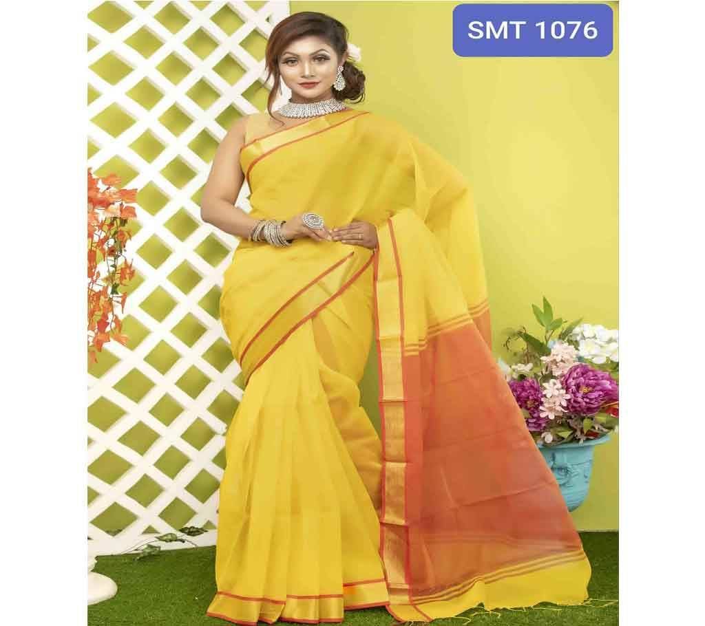 Tangail Half Silk Saree With blouse Piece -SMT- 1076 - SFH