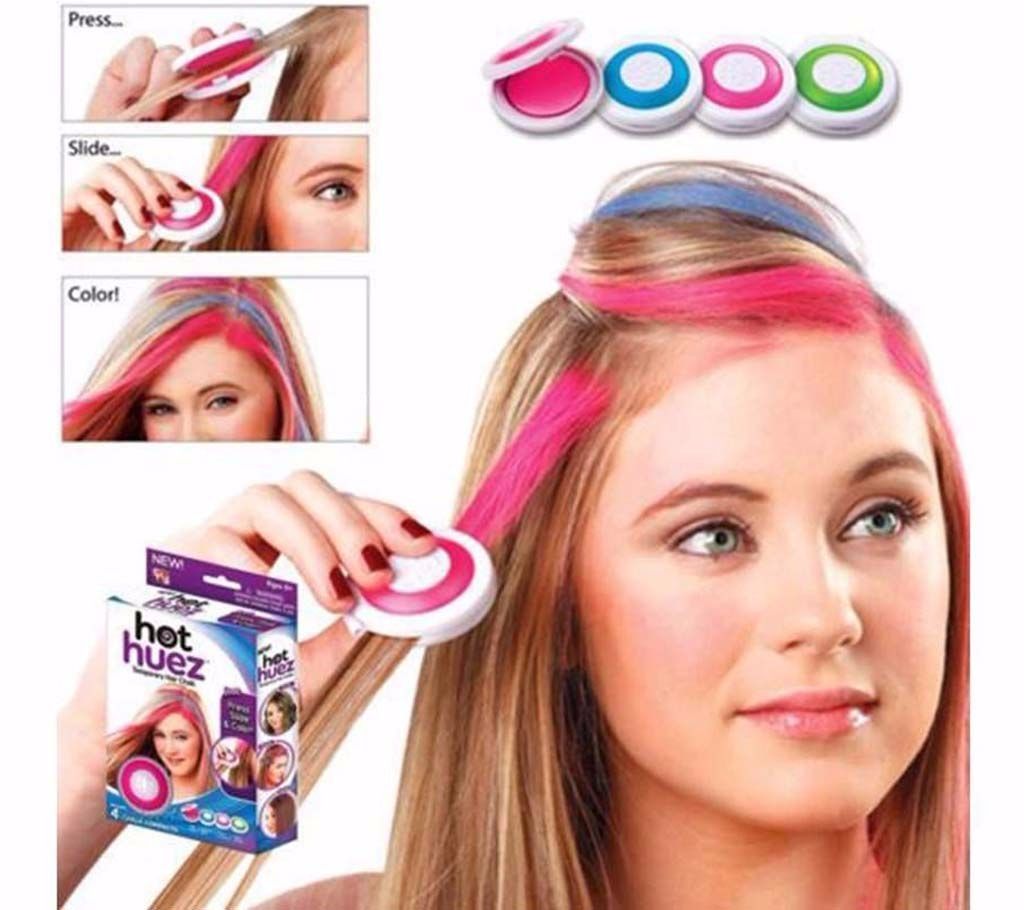 Hot Huez Hair Color Chalk(4 pc)