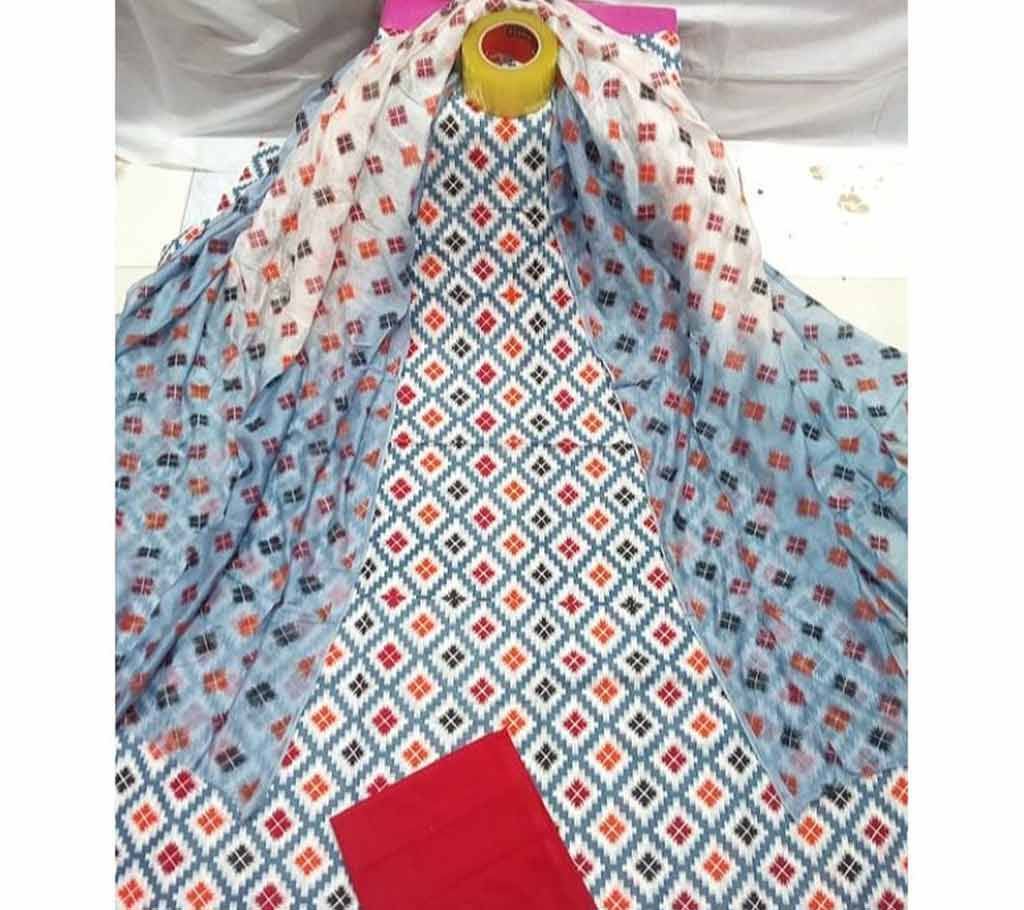 Joypuri Cotton Skin Printed Shalwer Kameez for Women-18