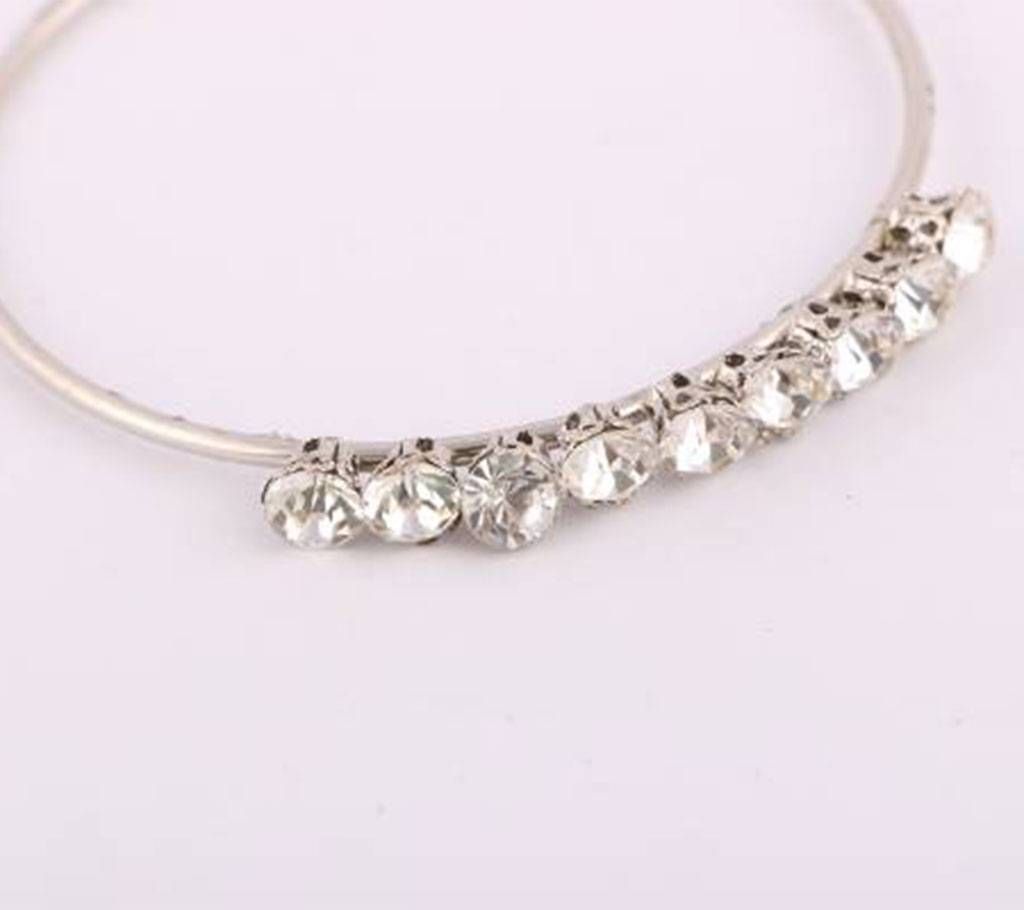 Silver Plated Stone Setting Churi - 2